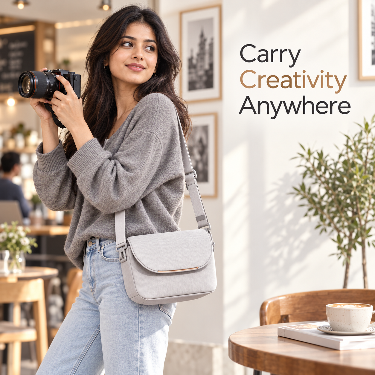 Xmount Compact Lightweight Protective Crossbody Carry Case for Camera & Accessories
